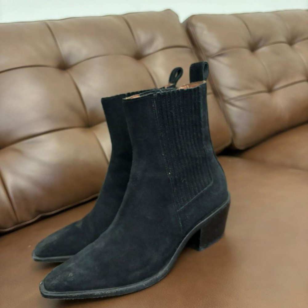 REFORMATION Suede Chelsea Boots